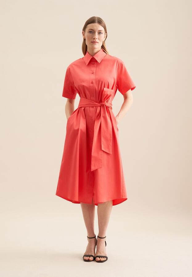 Seidensticker Zomerjurk Zwarte roos Korte mouwen kraag uni - Foto 6