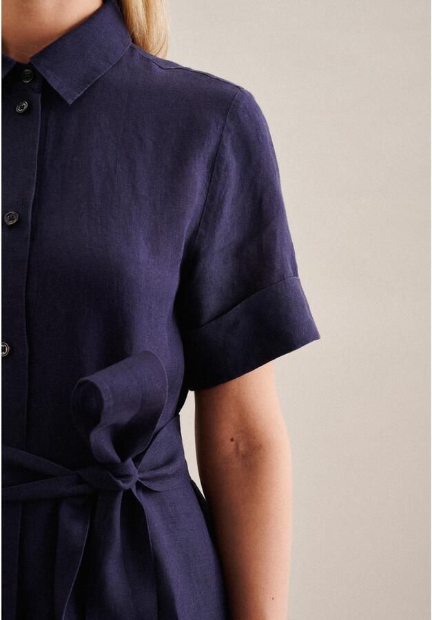 Seidensticker Zomerjurk Zwarte roos Korte mouwen kraag uni - Foto 4