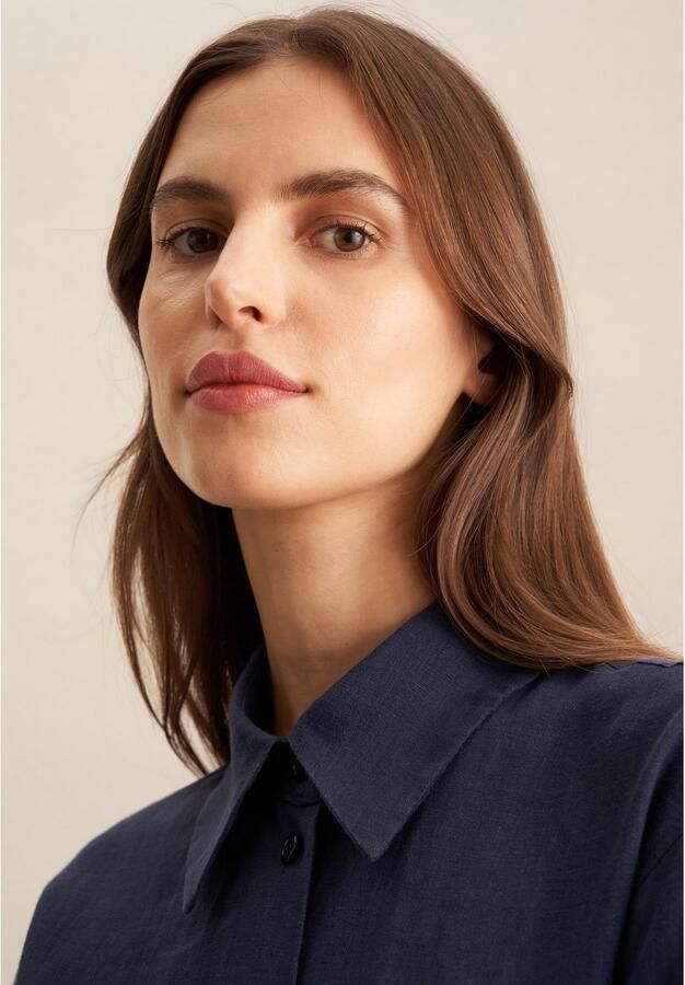 Seidensticker Zomerjurk Zwarte roos Korte mouwen ronde hals uni - Foto 2