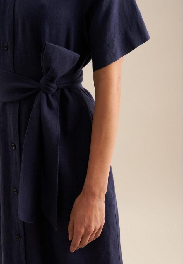 Seidensticker Zomerjurk Zwarte roos Korte mouwen ronde hals uni - Foto 4