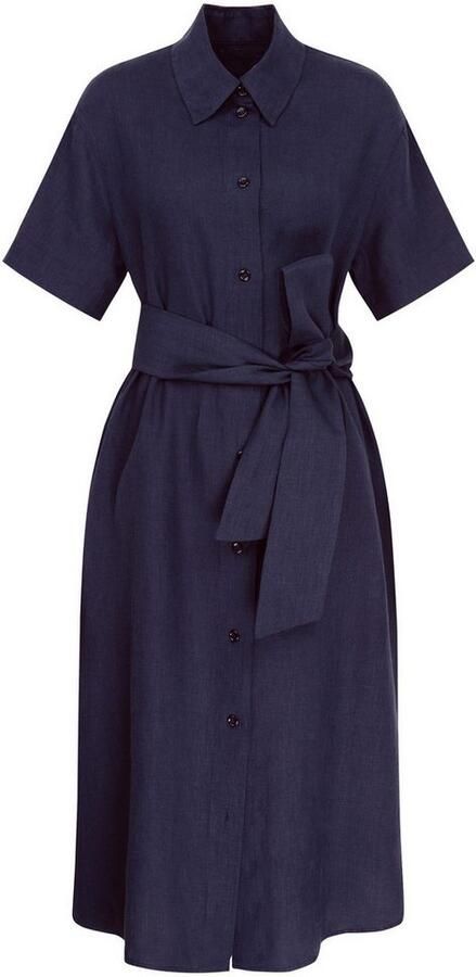 Seidensticker Zomerjurk Zwarte roos Korte mouwen ronde hals uni - Foto 6