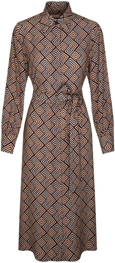 Seidensticker Zomerjurk Zwarte roos Lange mouwen kraag geometrische motieven - Foto 7