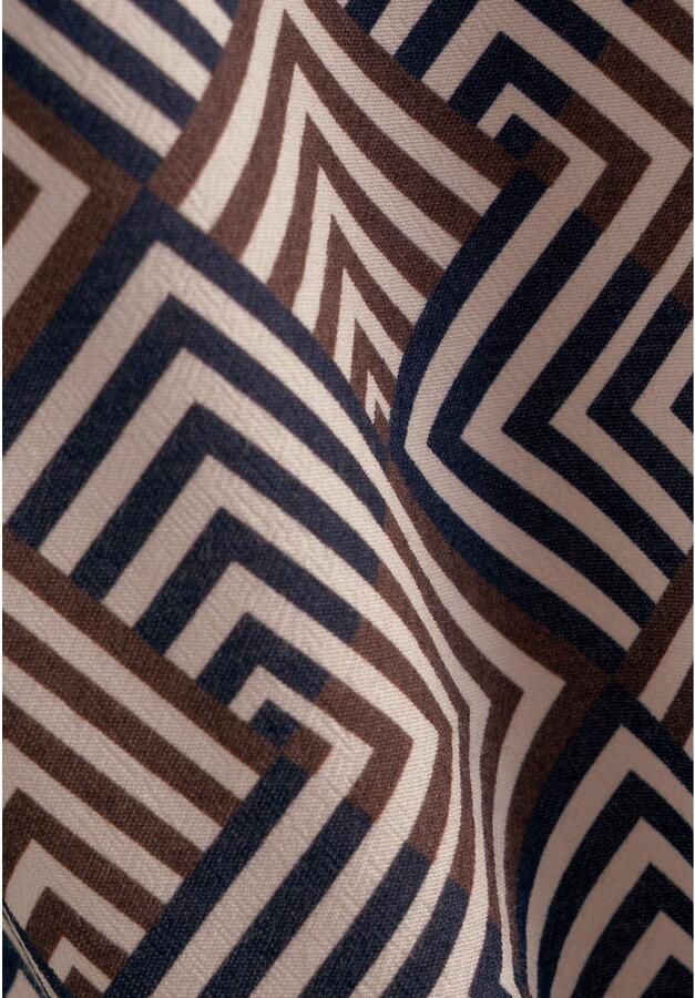 Seidensticker Zomerjurk Zwarte roos Lange mouwen kraag geometrische motieven - Foto 4