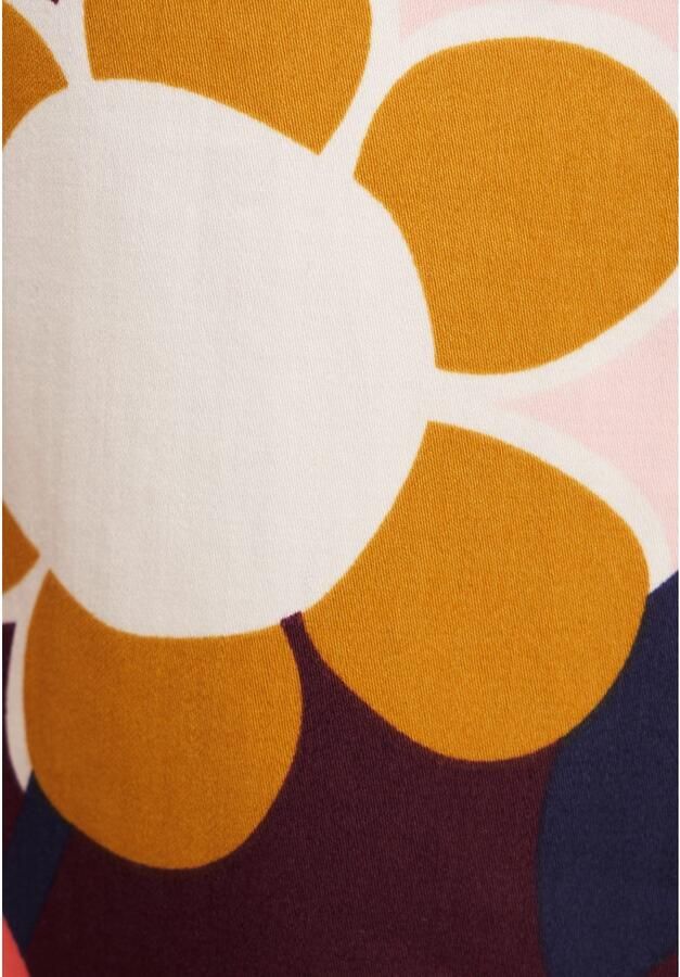 Seidensticker Zomerjurk Zwarte roos Lange mouwen kraag in bloemmotief - Foto 3