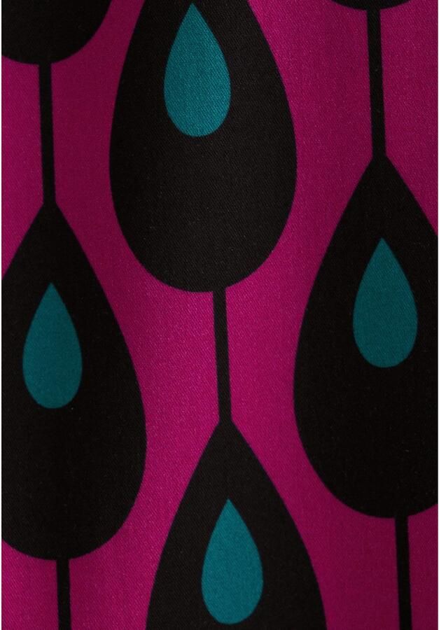 Seidensticker Zomerjurk Zwarte roos Lange mouwen kraag print - Foto 3