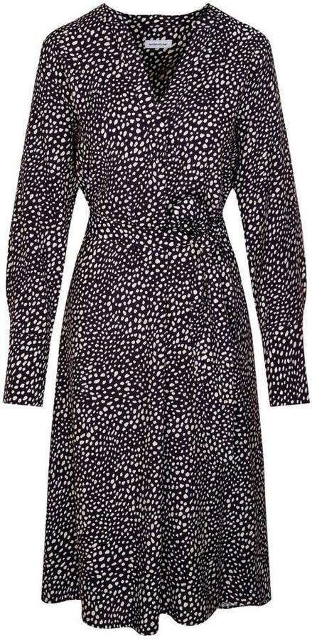 Seidensticker Zomerjurk Zwarte roos Lange mouwen kraag print - Foto 6