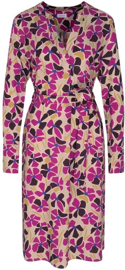 Seidensticker Zomerjurk Zwarte roos Lange mouwen kraag print - Foto 7