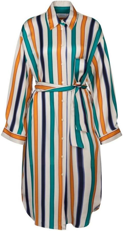 Seidensticker Zomerjurk Zwarte roos Lange mouwen kraag strepen - Foto 6