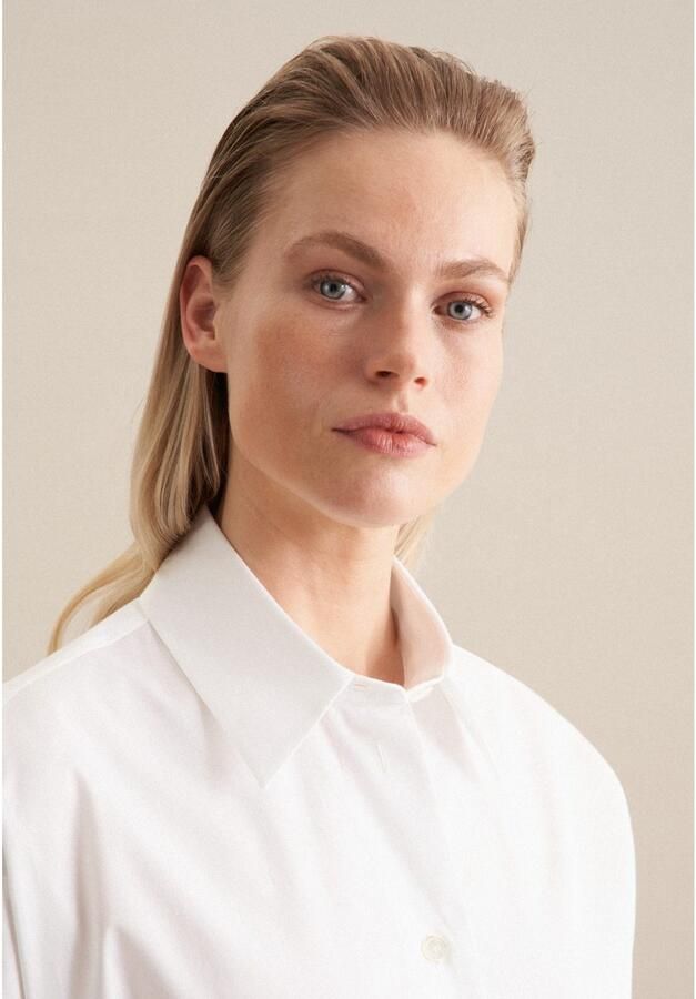 Seidensticker Zomerjurk Zwarte roos Lange mouwen kraag uni - Foto 2