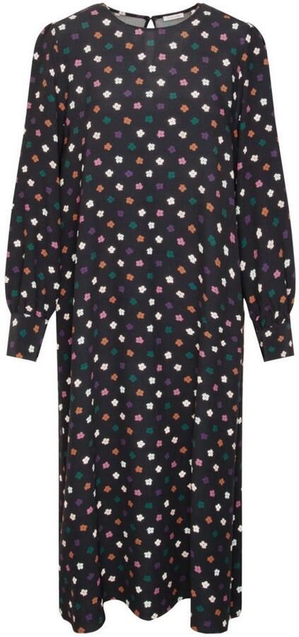 Seidensticker Zomerjurk Zwarte roos Lange mouwen ronde hals print - Foto 6