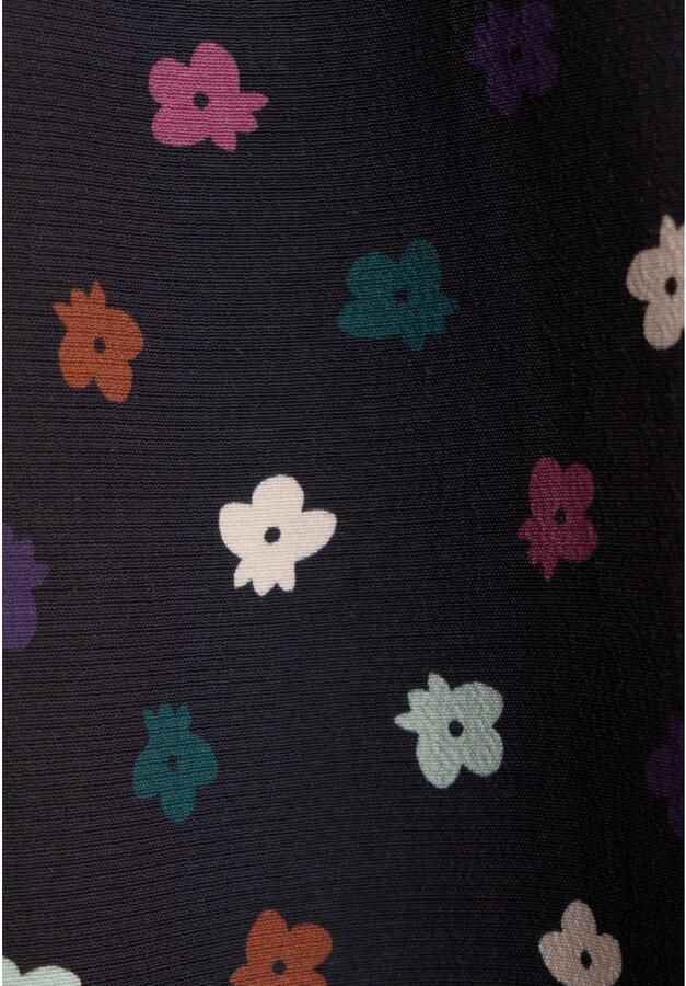 Seidensticker Zomerjurk Zwarte roos Lange mouwen ronde hals print - Foto 4