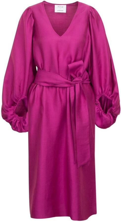 Seidensticker Zomerjurk Zwarte roos Lange mouwen V-hals uni - Foto 7