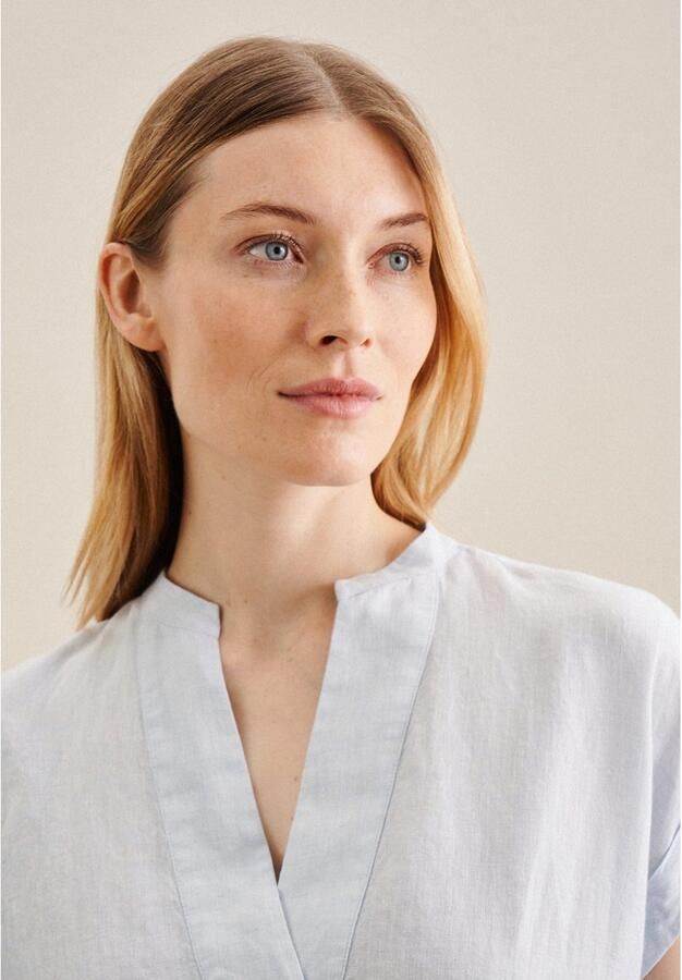 Seidensticker Zomerjurk Zwarte roos Mouwloos Kraag Geverfde garen - Foto 5