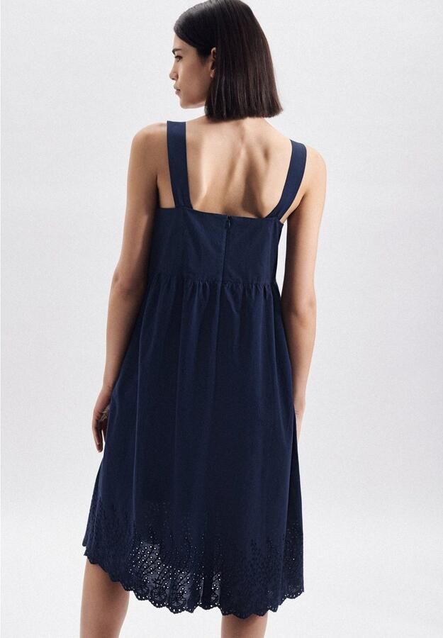 Seidensticker Zomerjurk Zwarte roos Zonder mouwen carré-borduursel - Foto 4