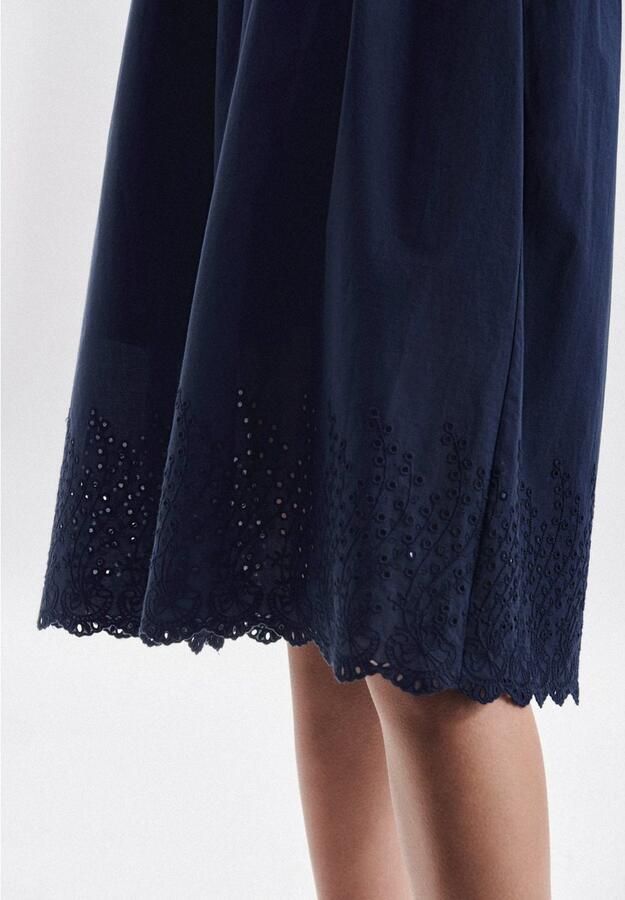 Seidensticker Zomerjurk Zwarte roos Zonder mouwen carré-borduursel - Foto 5