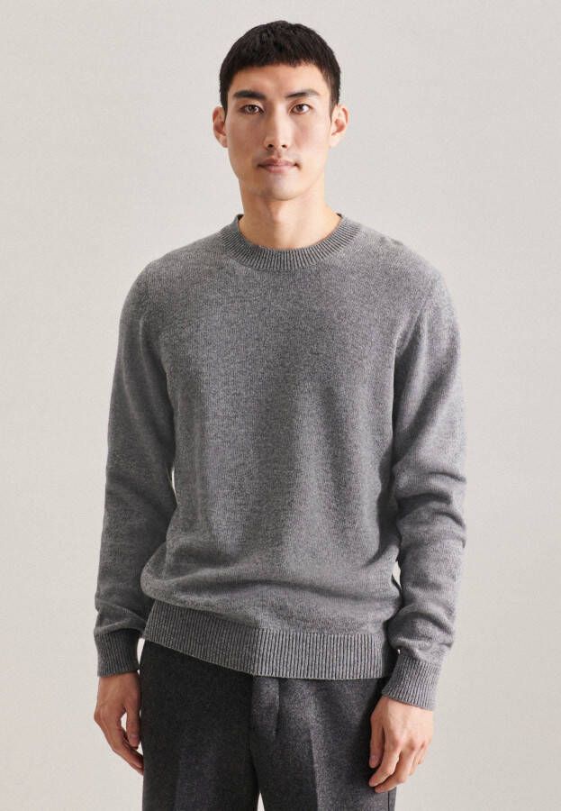 Seidensticker Trui met ronde hals Regular Lange mouwen ronde hals uni