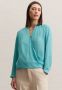 Seidensticker Wraparound blouse regelmatige pasvorm Blauw Dames - Thumbnail 1