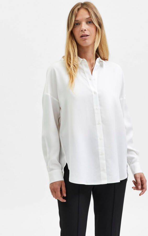 Selected Femme Lange blouse van lyocell model 'Sanny'