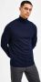 Selected Homme Donkerblauwe Coltrui Town Merino Coolmax Knit Roll B - Thumbnail 3