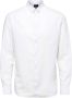 SELECTED HOMME Heren Overhemden Slhslimnew-linen Shirt Ls Noos Wit - Thumbnail 1