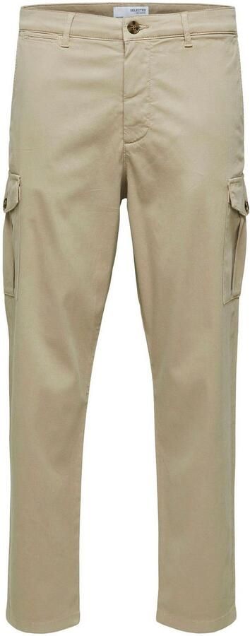 Selected Homme Slim tapered fit cargobroek met stretch model 'Wick' - Foto 5