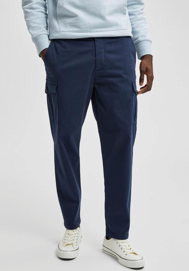 Selected Homme Slim tapered fit cargobroek met stretch model 'Wick' - Foto 6
