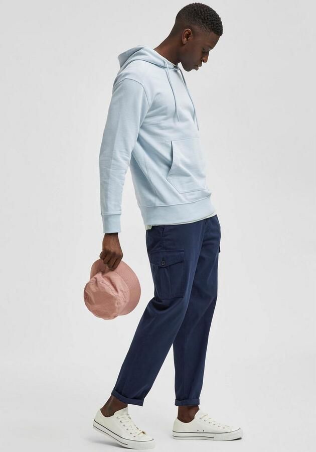 Selected Homme Slim tapered fit cargobroek met stretch model 'Wick' - Foto 3