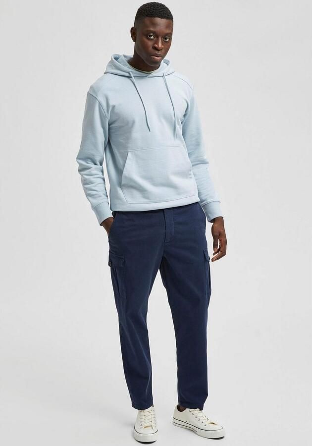 Selected Homme Slim tapered fit cargobroek met stretch model 'Wick' - Foto 4