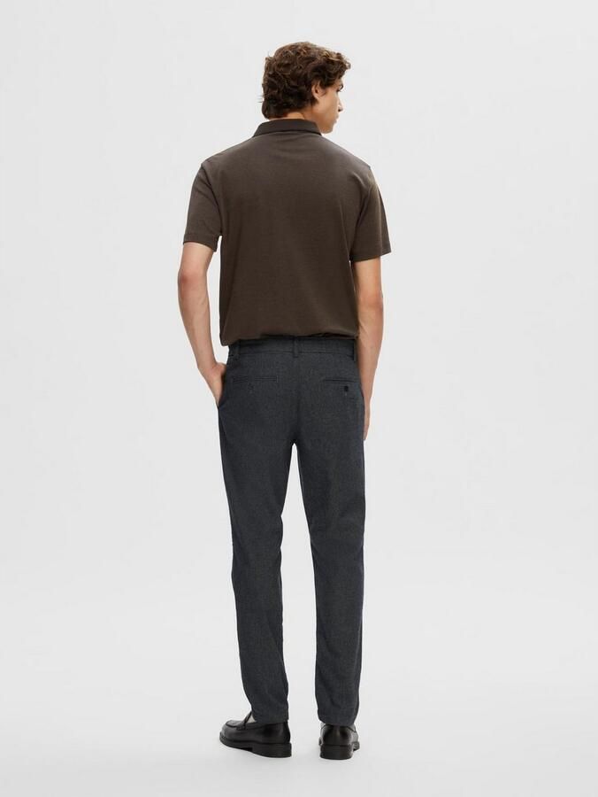 Selected Homme Slim fit chino van katoenmix model '175 BRUSHED' - Foto 4