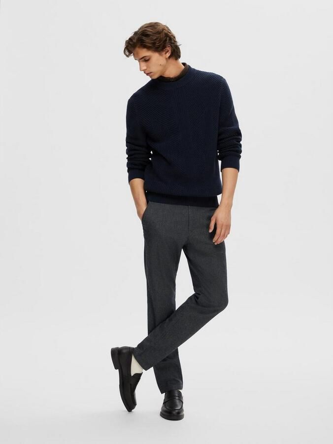 Selected Homme Slim fit chino van katoenmix model '175 BRUSHED' - Foto 5
