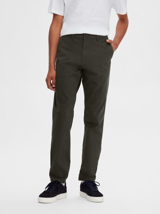 Selected Homme Slim fit chino met ceintuurlussen model 'NEW Miles' - Foto 6