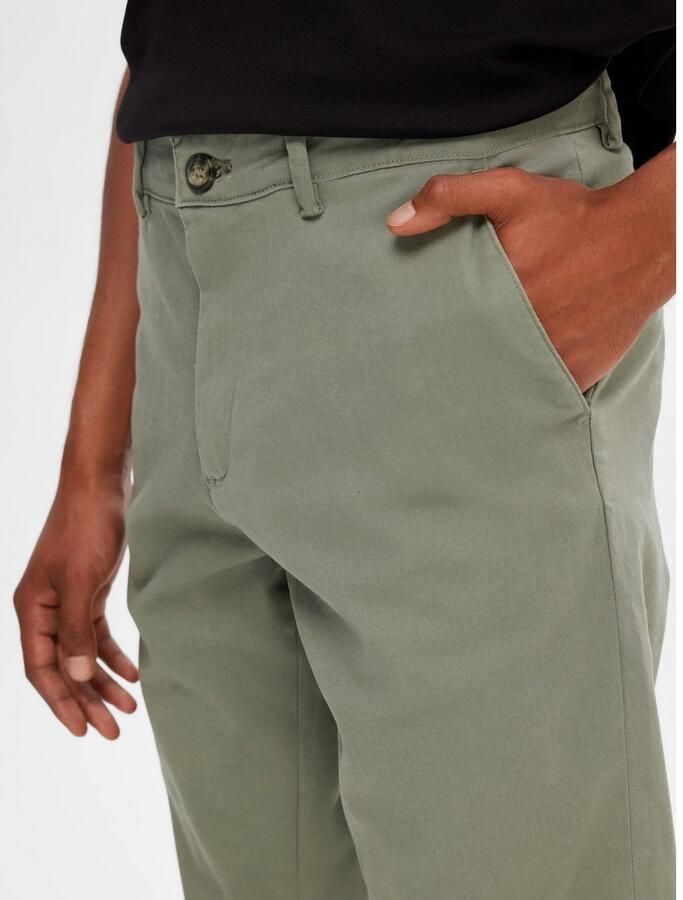 Selected Homme Slim fit broek met paspelzakken aan de achterkant model 'Miles' - Foto 2