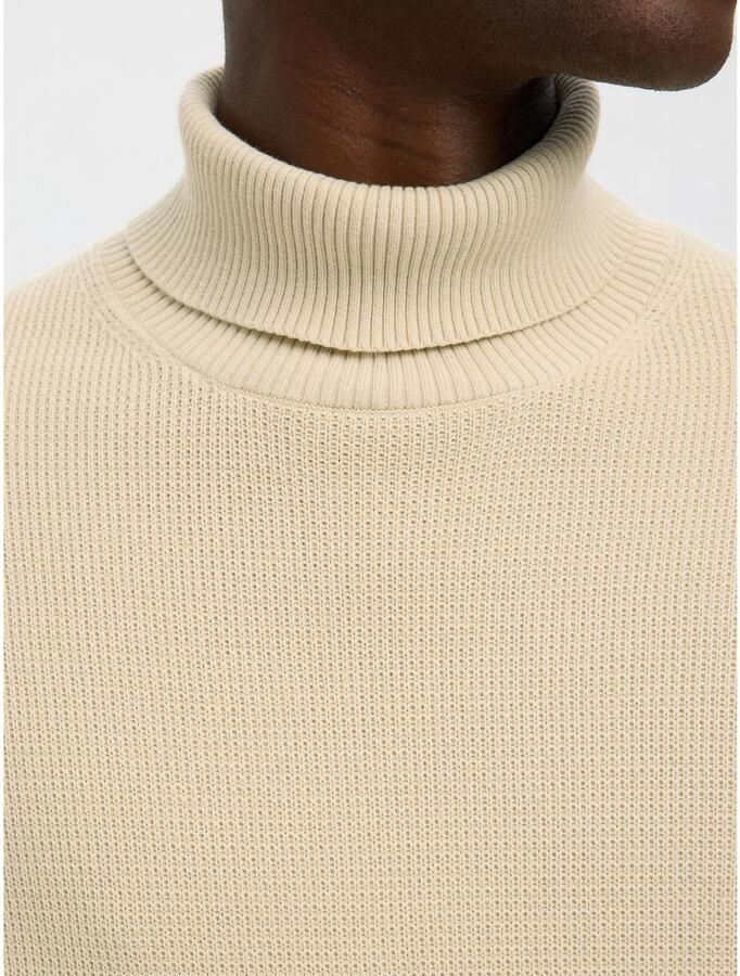 SELECTED HOMME Coltrui SLHDANE LS KNIT STRUCTURE ROLL NECK NOOS