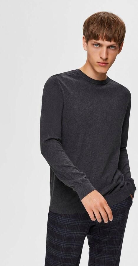 Selected Homme Regular fit gebreide pullover van puur katoen model 'BERG' - Foto 11