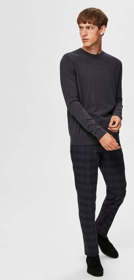 Selected Homme Regular fit gebreide pullover van puur katoen model 'BERG' - Foto 10