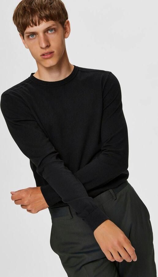 Selected Homme Regular fit gebreide pullover van puur katoen model 'BERG' - Foto 10