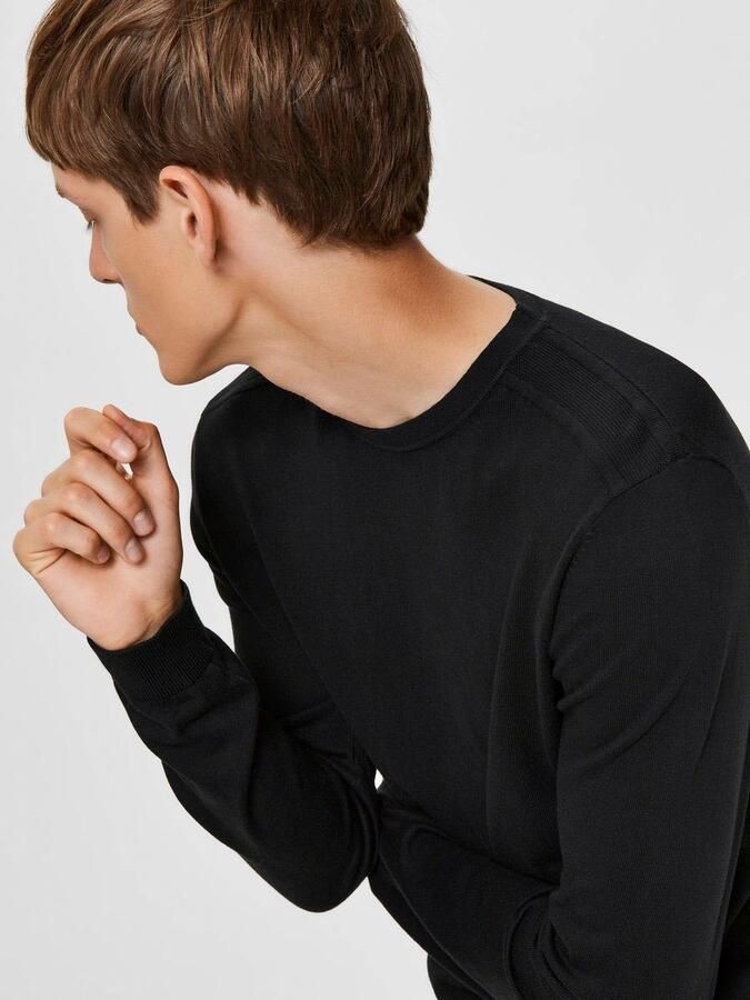 Selected Homme Regular fit gebreide pullover van puur katoen model 'BERG' - Foto 6