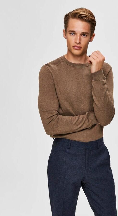 Selected Homme Regular fit gebreide pullover van puur katoen model 'BERG' - Foto 10