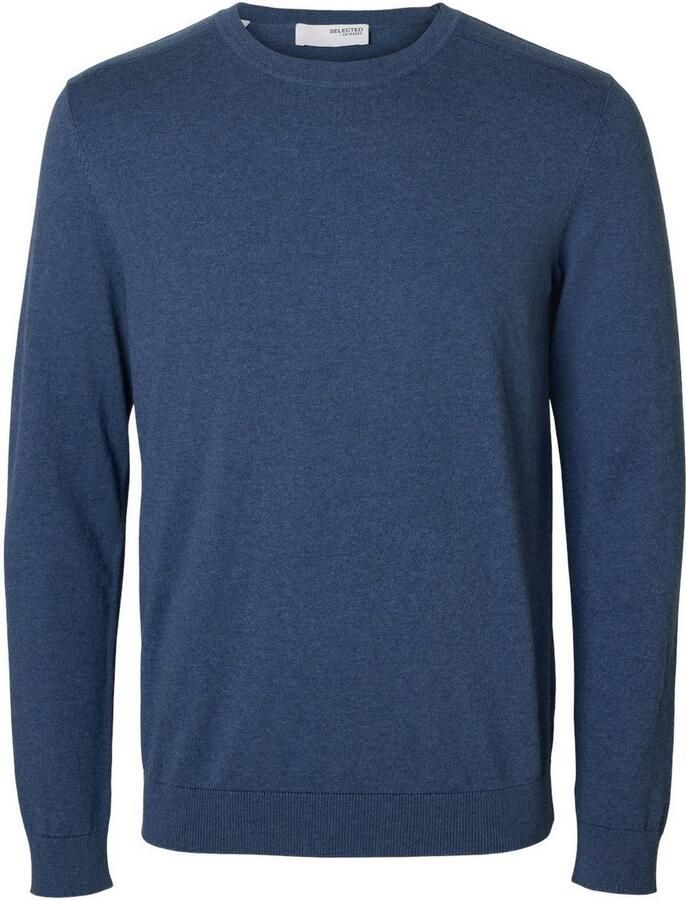 SELECTED HOMME Gebreide trui SLHBERG CREW NECK NOOS
