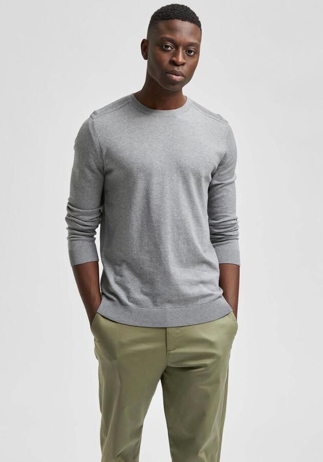 Selected Homme Regular fit gebreide pullover van puur katoen model 'BERG' - Foto 6
