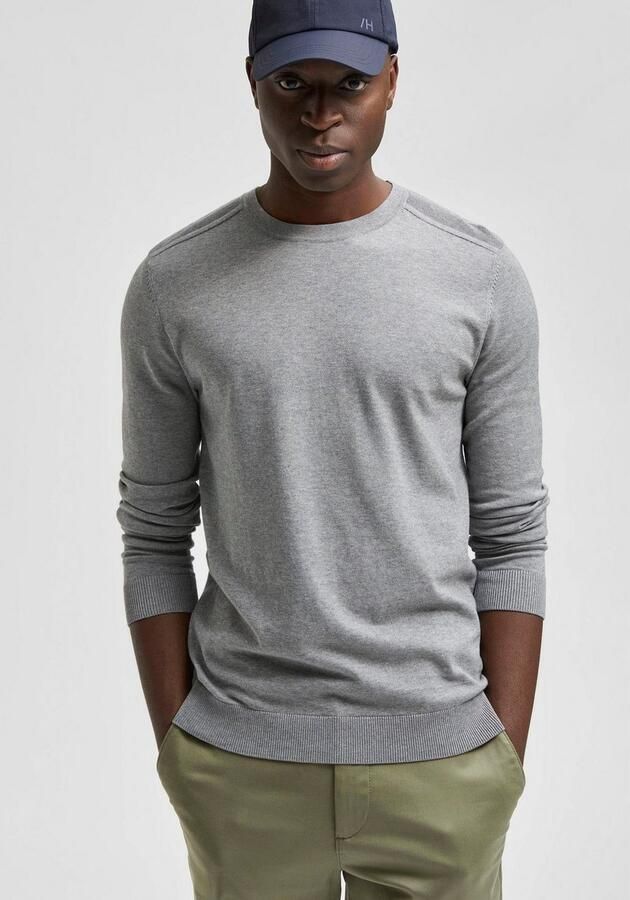 Selected Homme Regular fit gebreide pullover van puur katoen model 'BERG' - Foto 5