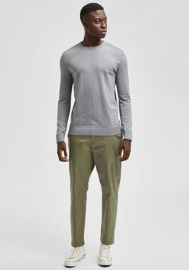 Selected Homme Regular fit gebreide pullover van puur katoen model 'BERG' - Foto 3