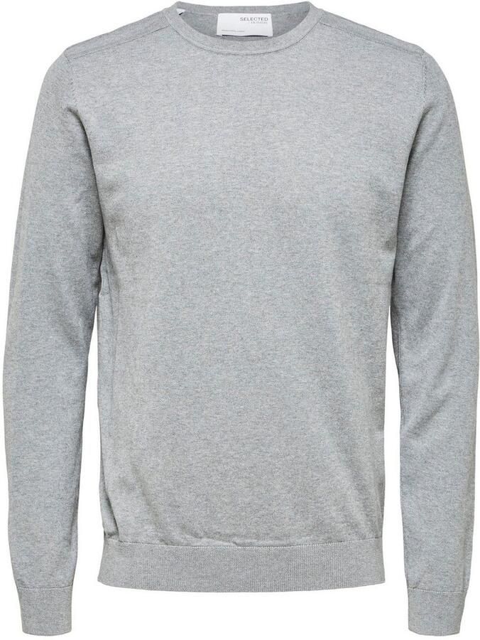 Selected Homme Regular fit gebreide pullover van puur katoen model 'BERG'