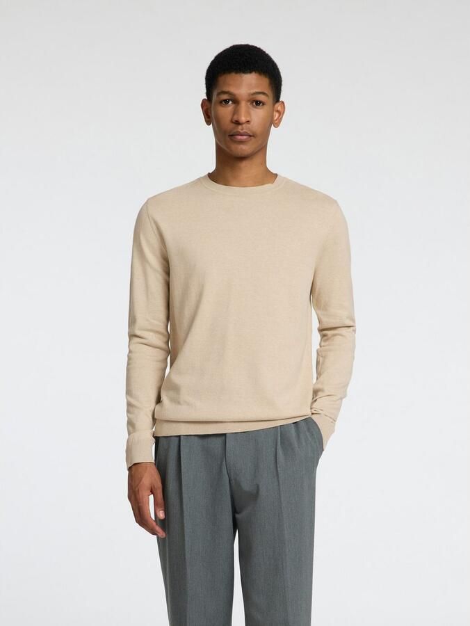 Selected Homme Regular fit gebreide pullover van puur katoen model 'BERG' - Foto 7