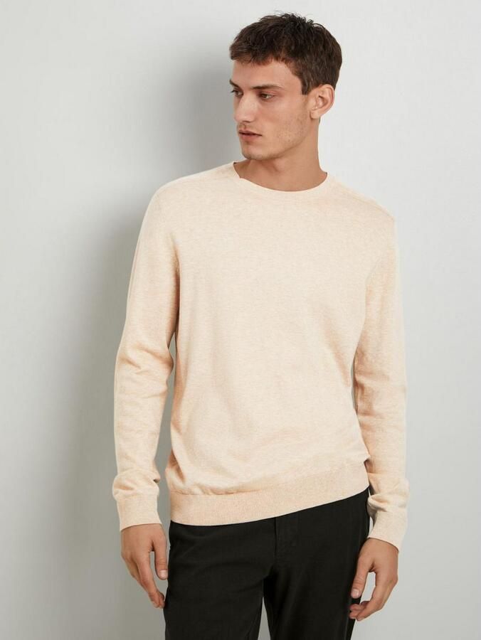Selected Homme Regular fit gebreide pullover van puur katoen model 'BERG' - Foto 9