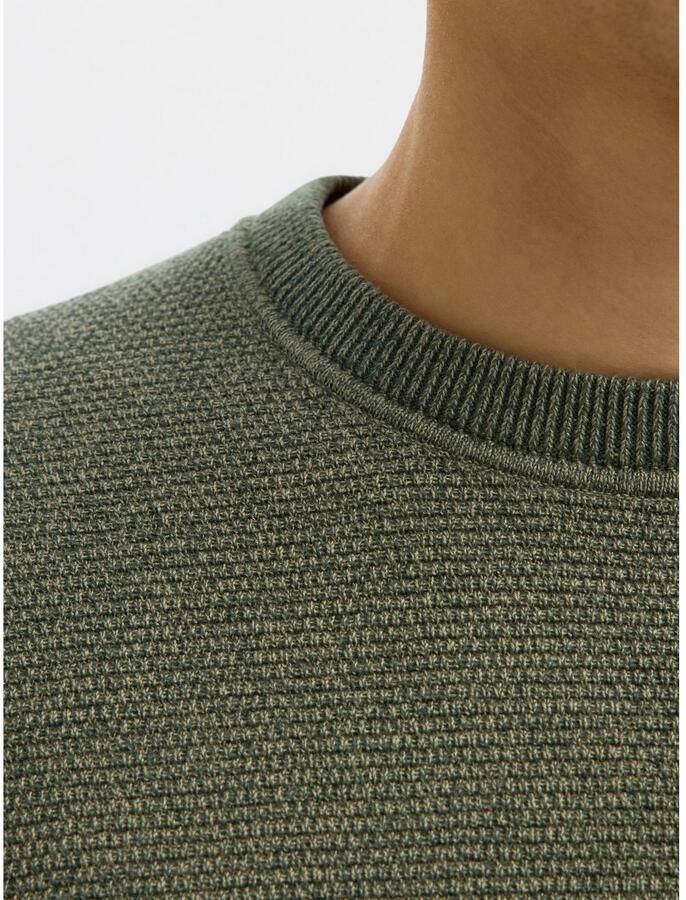 SELECTED HOMME Gebreide trui SLHROSS LS KNIT STRUCTURE CREW NECK NOOS - Foto 2