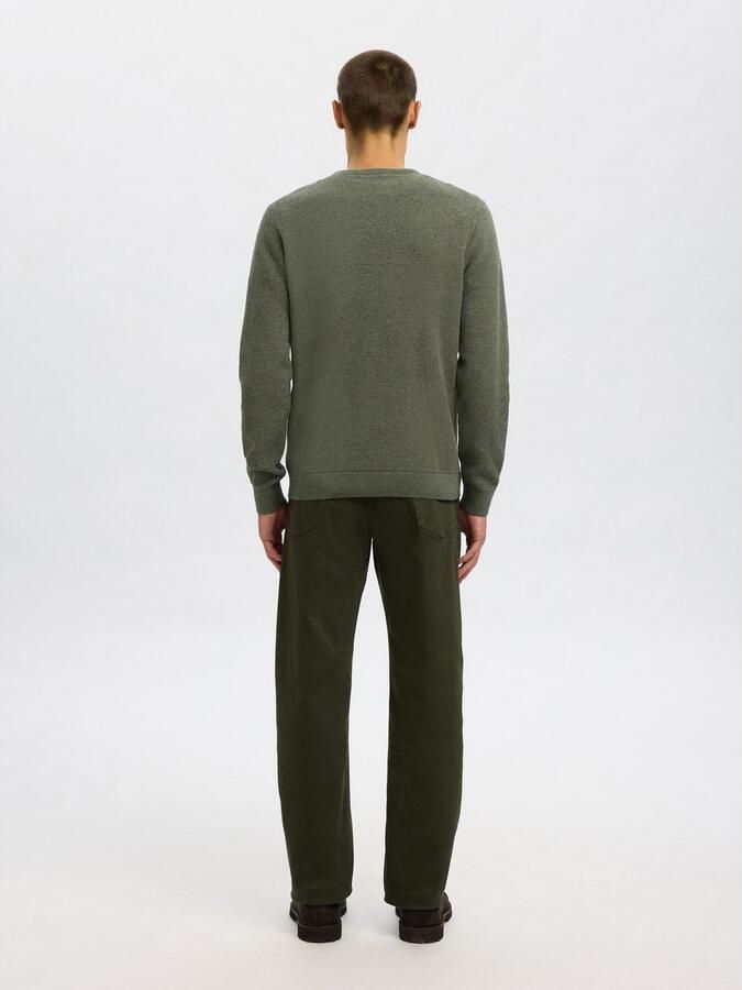 SELECTED HOMME Gebreide trui SLHROSS LS KNIT STRUCTURE CREW NECK NOOS - Foto 5