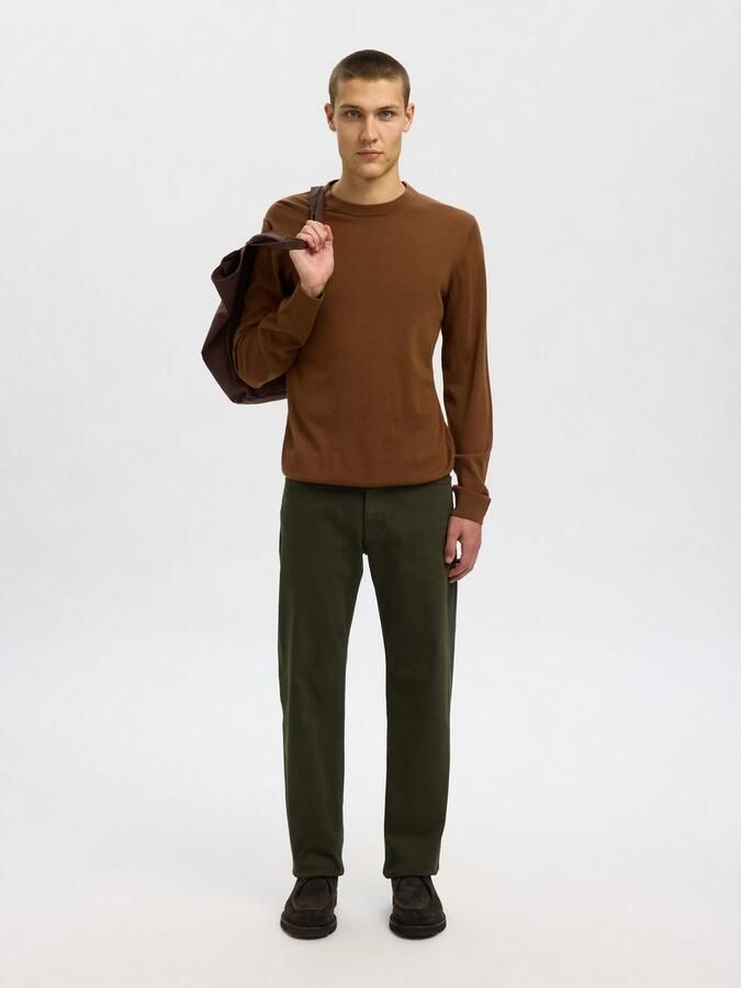 Selected Homme Regular fit pullover van zuivere merinowol model 'TRAY' - Foto 5