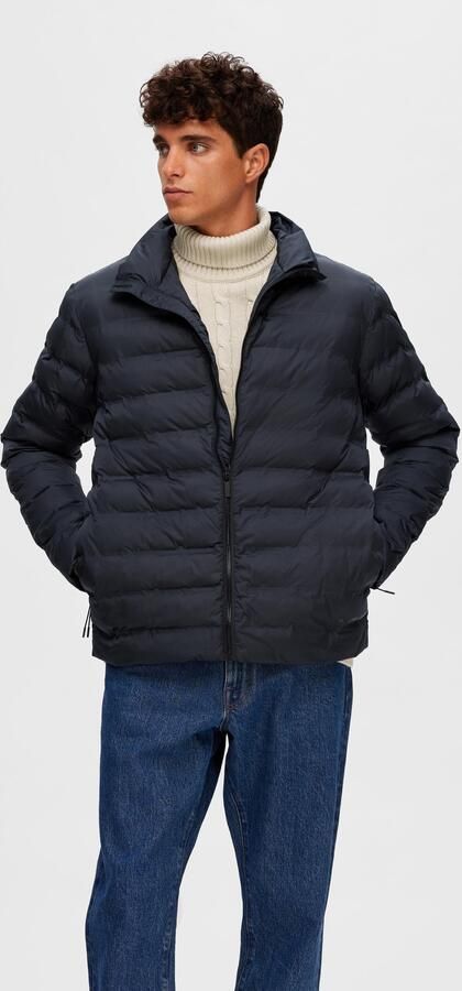 SELECTED HOMME Heren Jassen Slhbarry Quilted Jacket B Noos Donkerblauw - Foto 8