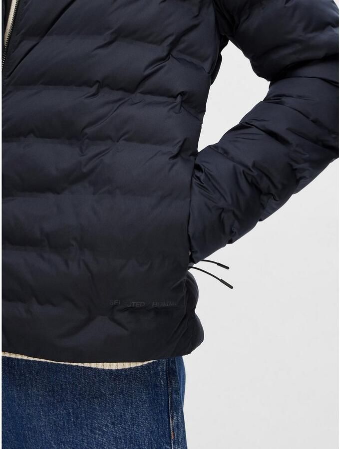 SELECTED HOMME Heren Jassen Slhbarry Quilted Jacket B Noos Donkerblauw - Foto 3